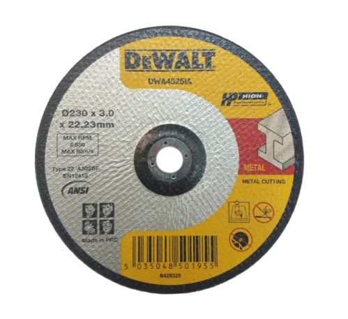 DEWALT fém vágótárcsa 230 x 22,23 mm DWA4525IA