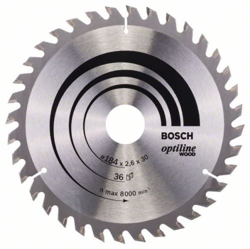 BOSCH Optiline Wood fűrészlap 184 x 30 x 2,6 mm, 36 2608640611