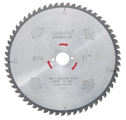 METABO fűrészlap HW/CT 220 x 30 mm, 48 fog 628043000