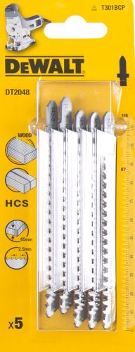 DEWALT HCS fűrészlap fához, 116 mm (5 db) DT2048