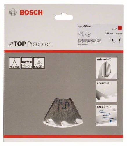 BOSCH körfűrészlap Top Precision Best for Wood 165 x 20 x 1,8 mm, 20 2608642385