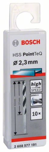 BOSCH csavarfúró HSS PointTeQ 2,3 mm (10 db) 2608577191