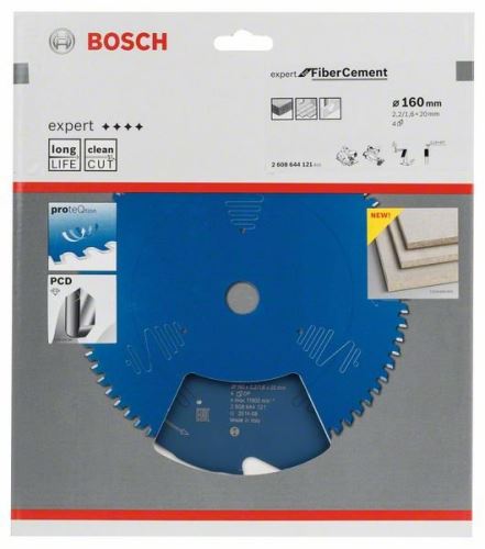 BOSCH fűrészlap Expert szálcementhez 160 x 20 x 2,2 mm, 4 2608644121