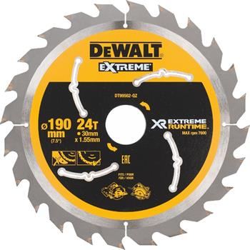 DEWALT fűrészlap (ideális FLEXVOLT fűrészekhez), 190 x 30 mm, 24 fogú DT99562