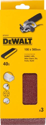 DEWALT Csiszolószalag szalagcsiszolókhoz K60, 560 x 100 mm (3 db) DT3314