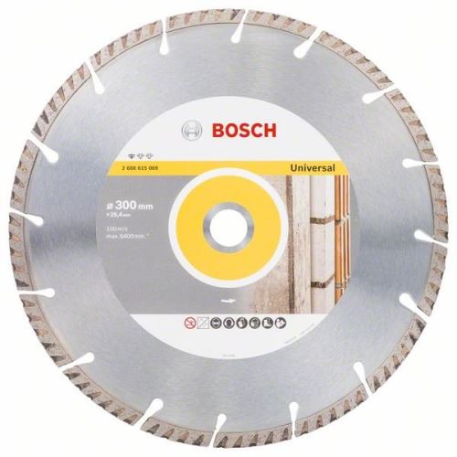 BOSCH gyémánt vágótárcsa Standard Univerzálishoz 300 × 25,4 300x25,4x3,3x10mm 2608615069