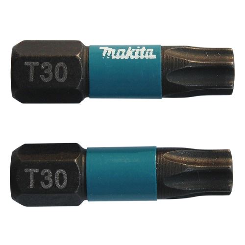 MAKITA torziós bit 1/4" IMPACT BLACK T30, 25 mm 2 db B-63694