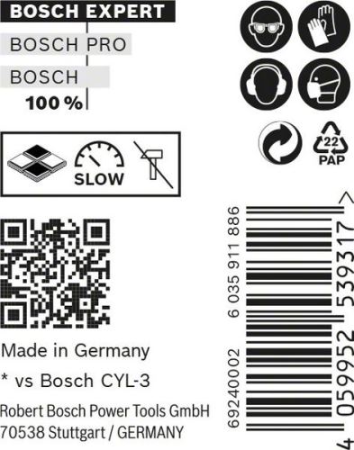 BOSCH EXPERT CYL-9 MultiConstruction 5x50, 10 db 2608900638