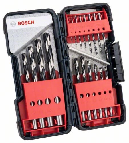 BOSCH 18 részes csavarfúró készlet HSS PointTeQ ToughBox 2608577350