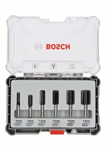 BOSCH marókészlet egyenes 8mm-es orsóval, 6 db 2607017466