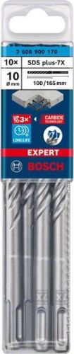 BOSCH EXPERT fúrószár SDS plus-7X, 10x100x165 10 db 2608900170