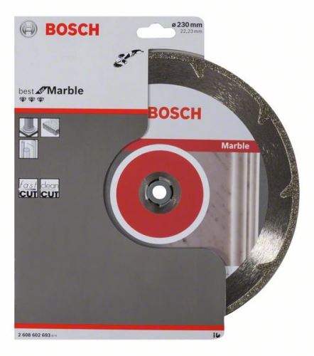 BOSCH gyémánt vágótárcsa a legjobb márványhoz 230 x 22,23 x 2,2 x 3 mm 2608602693