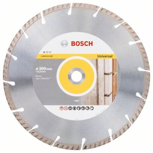 BOSCH gyémánt vágótárcsa Standard Univerzálishoz 300 × 22,23 300x22,23x3,3x10 mm 2608615067