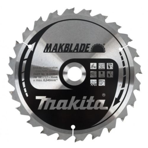 MAKITA fafűrészlap MAKBLADEplus 216x2,4x30 mm 24 fogú B-08610