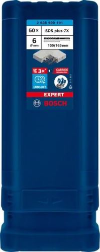 BOSCH EXPERT fúrószár SDS plus-7X, 6x100x165 50 db 2608900191