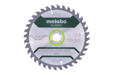 METABO fűrészlap 165 x 20 mm, 36 fog, 15° CordlessCutClassic 628279000