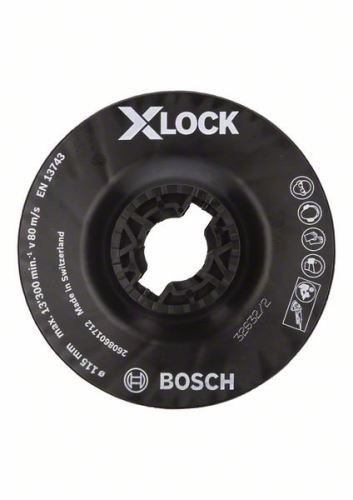 BOSCH X-LOCK Hátlap, közepes 115 mm, 13 300 ford./perc 2608601712