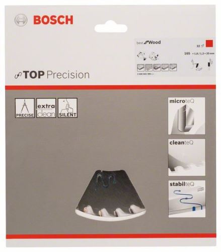 BOSCH körfűrészlap Top Precision Best for Wood 165 x 20 x 1,8 mm, 32 2608642386