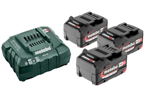 METABO alapkészlet 3 x 4,0 Ah, ASC 30-36, 685049000