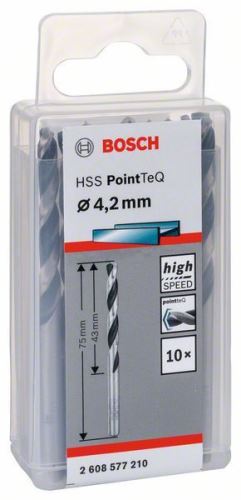 BOSCH Spirálfúró HSS PointTeQ 4,2 mm 2608577162