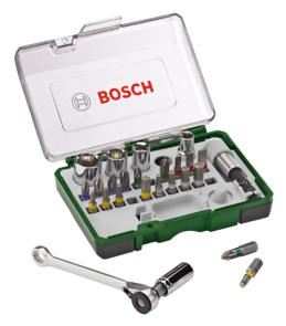 BOSCH 27 részes készlet racsnis 2607017160