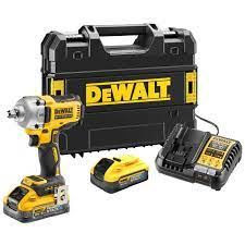 Dewalt 18V XR 1/2" ütvecsavarozó kulcs (2 db Powerstack akkumulátor) DCF891H2T