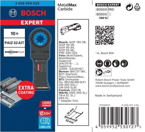 BOSCH EXPERT STARLOCKPLUS PAIZ32AIT, 10 db 2608900020