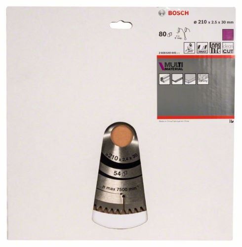 BOSCH Fűrészlap Multi Material 210 x 30 x 2,5 mm; 80 2608640445