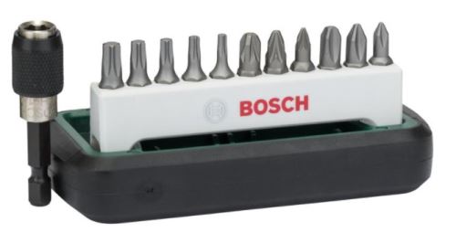 BOSCH bitkészlet (12 db) PH1-2-3,PZ1-2-3,T10-15-20-25-30 2608255993