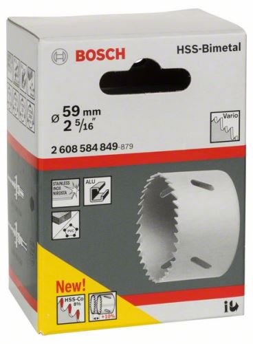 BOSCH HSS-bimetál lyukasztó szabványos adapterhez 59 mm, 2 5/16" 2608584849