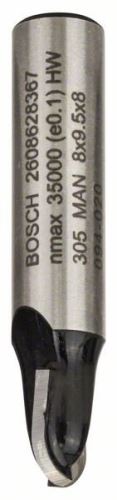 BOSCH Hornyoló maró 8 mm, R1 4 mm, D 8 mm, L 9,2 mm, G 40 mm 2608628367