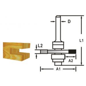 MAKITA Tárcsás maró szárral 8 mm, 47,6x5,5x59 mm D-48991