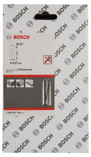 BOSCH gyémánt szárazfúrószár G 1/2" 117mm, 150mm, 6 szegmens, 7mm 2608587342