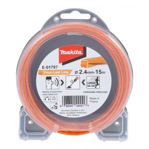 MAKITA nylon szál 2,4 mm, narancs, 15 m, speciális akkumulátoros gépekhez E-01797