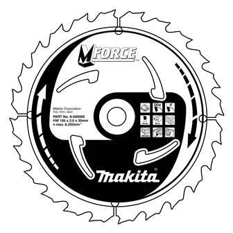 MAKITA fa fűrészlap MFORCE 170x2x30 mm 24 fogú B-08012