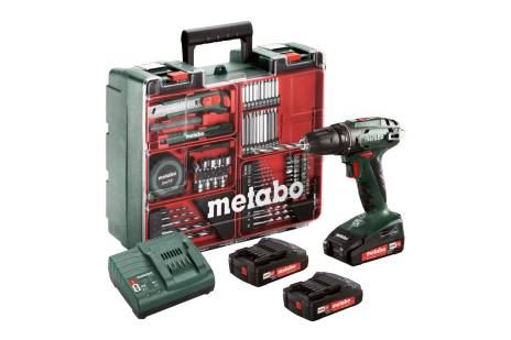 METABO BS 18 SET Akkus fúrócsavarhúzó, mobil műhely 602207940