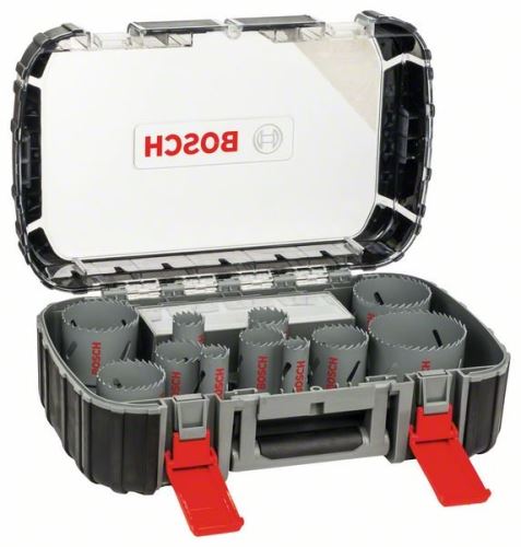 BOSCH 17 részes univerzális lyukasztókészlet HSS BIM 20; 22; 25; 32; 35; 40; 44; 51; 60; 64; 76 mm 2608580887