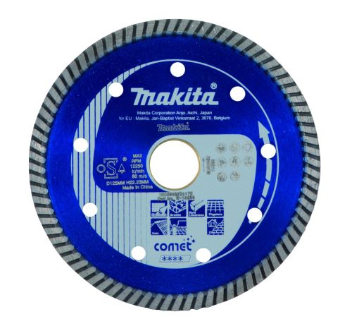 MAKITA gyémánt vágótárcsa Comet Turbo 125x22,23 mm B-12996