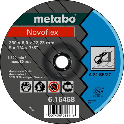 METABO Csiszolótárcsa - acél 115x6x22,2 mm 616460000