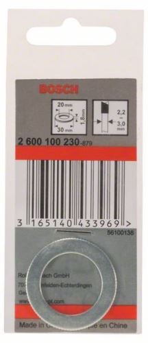 BOSCH szűkítő gyűrű fűrészlapokhoz 30 x 20 x 1,8 mm 2600100230