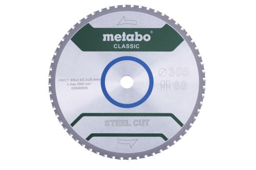 METABO fűrészlap 305 x 25,4 mm - 60 fog 628668000