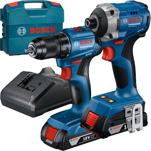 BOSCH GDR 18V-215 + GSR 185-L akkus szerszámkészlet 06019N2023