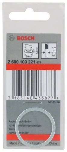 BOSCH szűkítő gyűrű fűrészlapokhoz 30 x 25 x 1,5 mm 2600100221