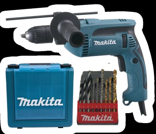 Makita ütvefúró tokkal, 1,5-13 mm sebességű tokmány, 680 W HP1641K1X