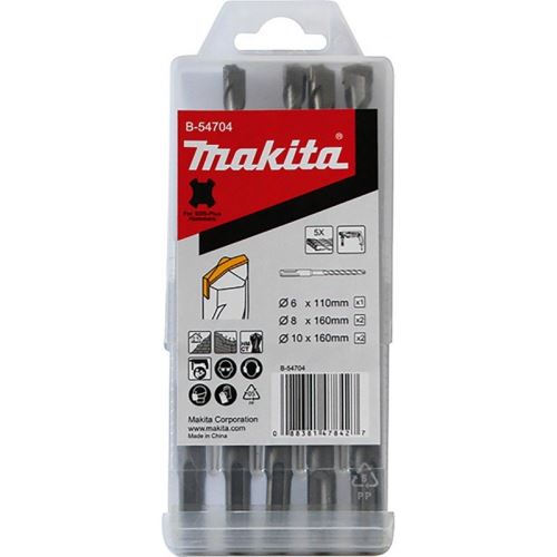 MAKITA fúrókészlet SDS-Plus D 6;8;10 mm, 5 db B-54704