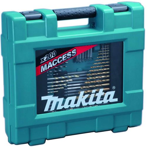 MAKITA bit és fúrókészlet 200 db D-37194 műanyag tokban