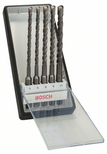 BOSCH 5 részes fúrókalapács készlet Robust Line SDS-plus-5 Ø 6,6,8,8,10 x 165mm 2607019928