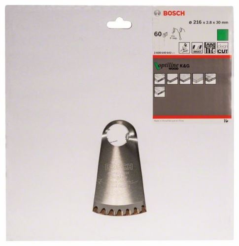 BOSCH fűrészlap Optiline Wood 216 x 30 x 2,8 mm, 60 2608640642