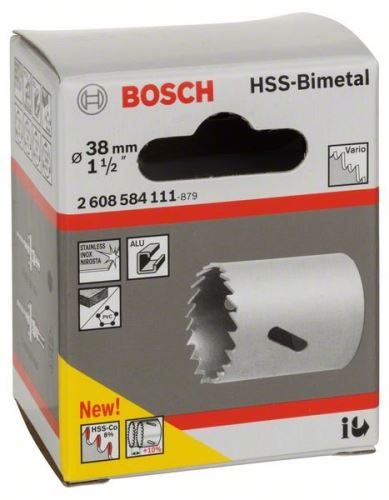 BOSCH HSS-bimetál lyukasztó szabványos adapterhez 38 mm, 1 1/2" 2608584111