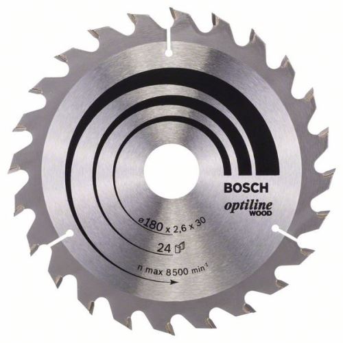 BOSCH fűrészlap Optiline Wood 180 x 30/20 x 2,6 mm, 24 2608640608